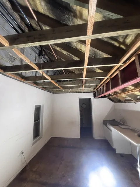 Controlled artex plasterboard strip-out in Dulwich